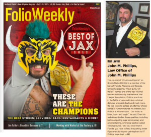 Folio Weekly Best of Jax 2012 Lawyer John Phillips