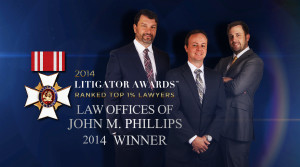 Litigator Awards John Phillips Florida Lawyer