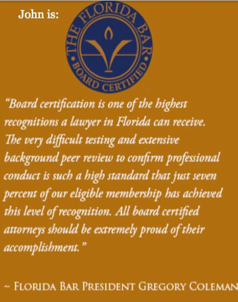 Board Certified Civil Trial Lawyer Florida